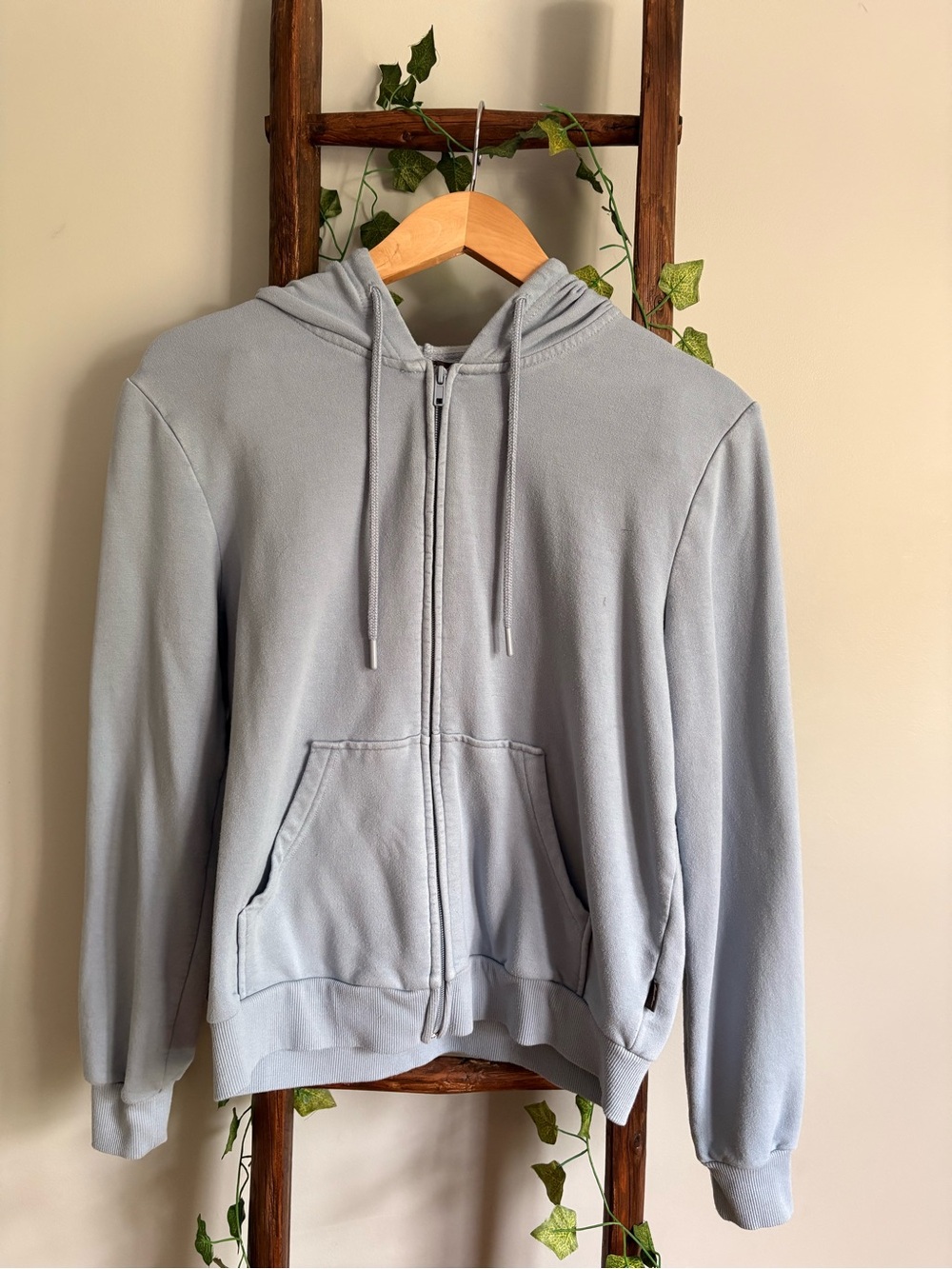 Eddie Bauer Light Blue Full-Zip Hoodie with Pockets